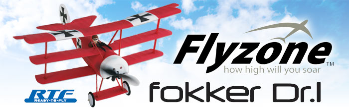 Flyzone Micro Fokker DR1 RTF 2.4gHz